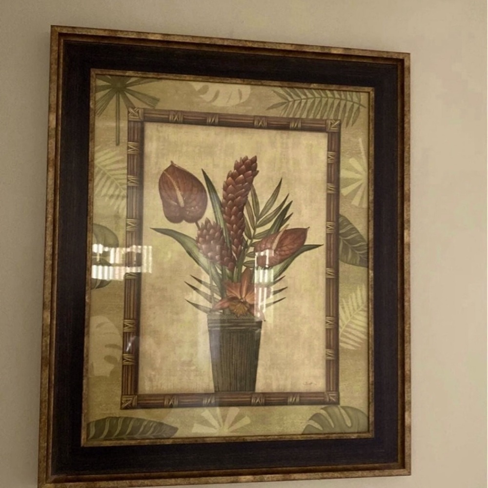 Tropical bohemian hanging wall art